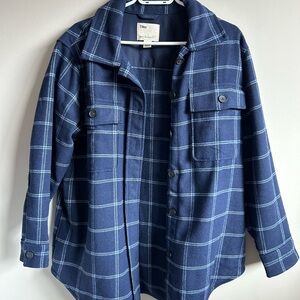 Tilley Navy Plaid Utility Jacket for Women